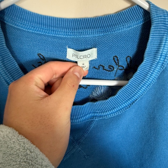 The Nikki Bubble Sweatshirt by Pilcro: Embroidered Edition Anthropologie Size M - Picture 6 of 9